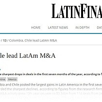 Colombia, Chile lead LatAm M&A
